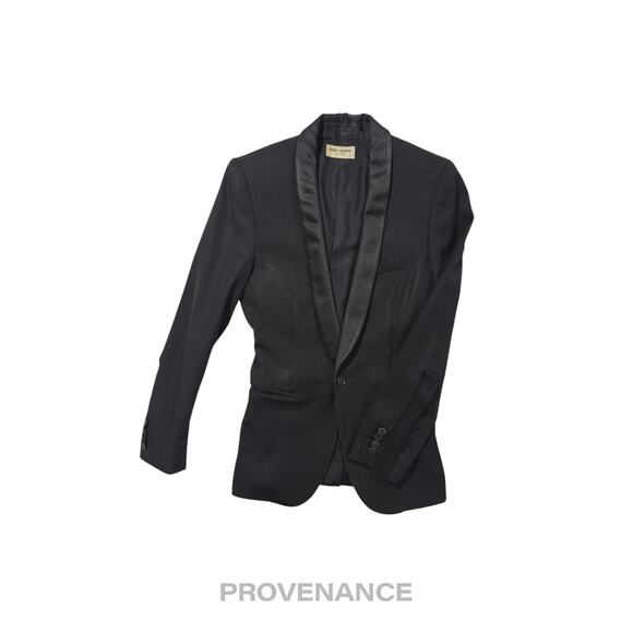 🔴 Saint Laurent Paris SLP Destroyed Tuxedo Dinner Jacket 44 - Picture 3 of 16